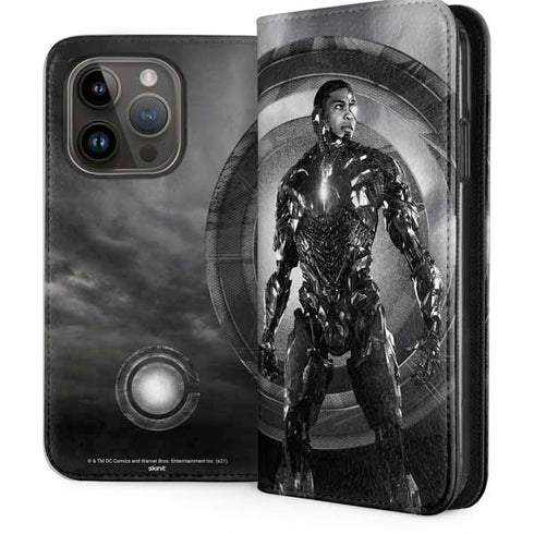 The Justice League (2017) Cyborg Poster iPhone 15 Pro Folio Case